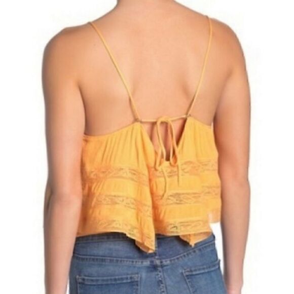NEW FREE PEOPLE Home Again Cami Orange Tank Top - Picture 7 of 12